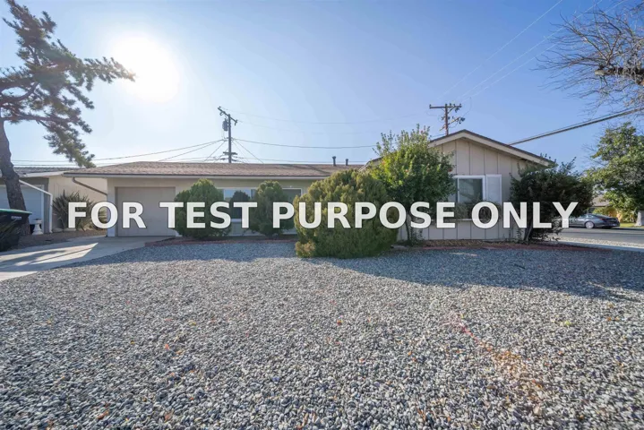 Demo/Test Data 501 Palmer Dr, Hemet, Ca 92543