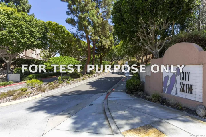Demo/Test Data 7228 Camino Degrazia Unit 270, San Diego, Ca 92111