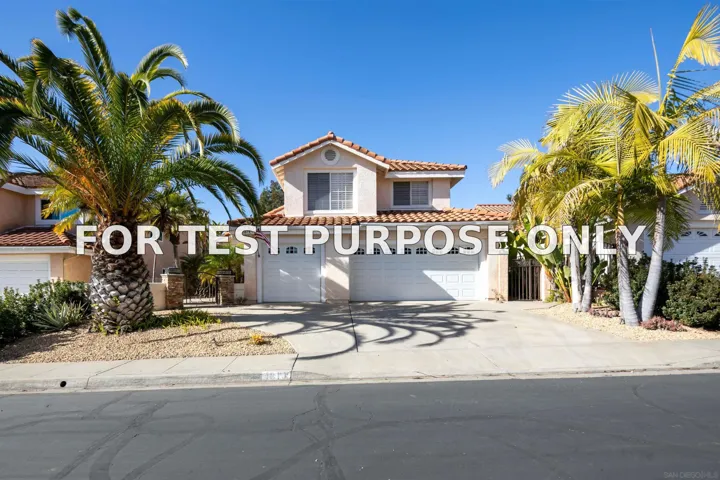Demo/Test Data 1819 Ithaca Dr, Vista, Ca 92081