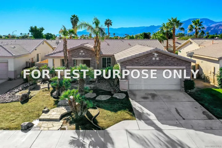 Demo/Test Data 80741 Desert Spur Drive, Indio, Ca 92201