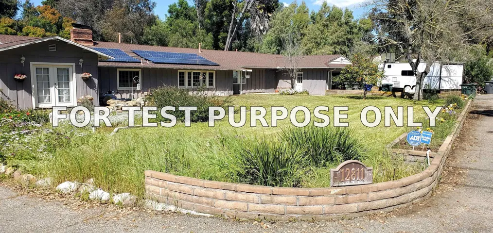 Demo/Test Data 12811 Beeler Creek Trl, Poway, Ca 92064