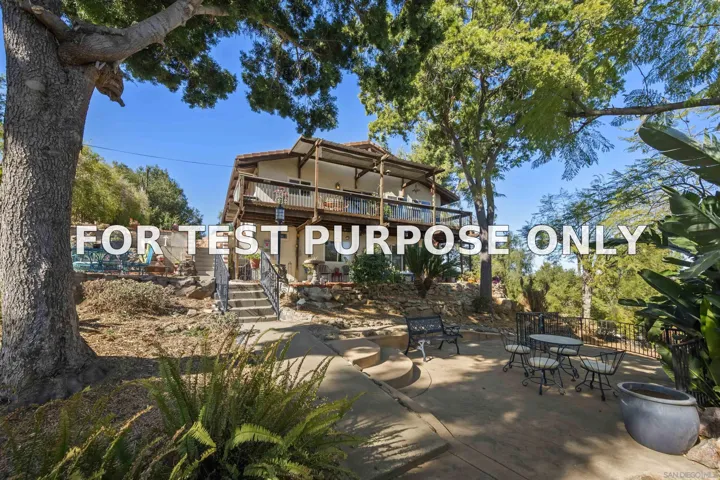 Demo/Test Data 255 Highline Trail, El Cajon, Ca 92021