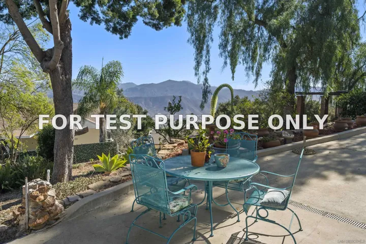 Demo/Test Data 255 Highline Trail, El Cajon, Ca 92021