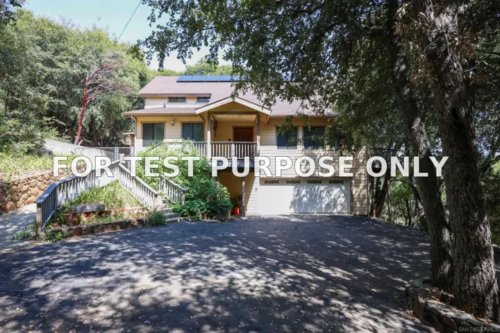 Demo/Test Data 4641 Luneta View Dr, Julian, Ca 92036