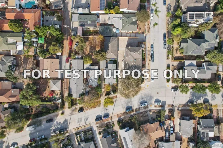 Demo/Test Data 3540 Eugene Place, San Diego, Ca 92116