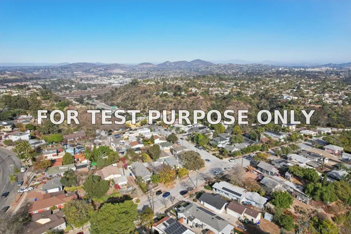 Demo/Test Data 3540 Eugene Place, San Diego, Ca 92116