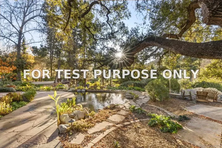 Demo/Test Data 3146 Quiet Hills Drive, Escondido, Ca 92029