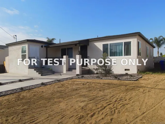Demo/Test Data 4232 Sharron Pl, San Diego, Ca 92115