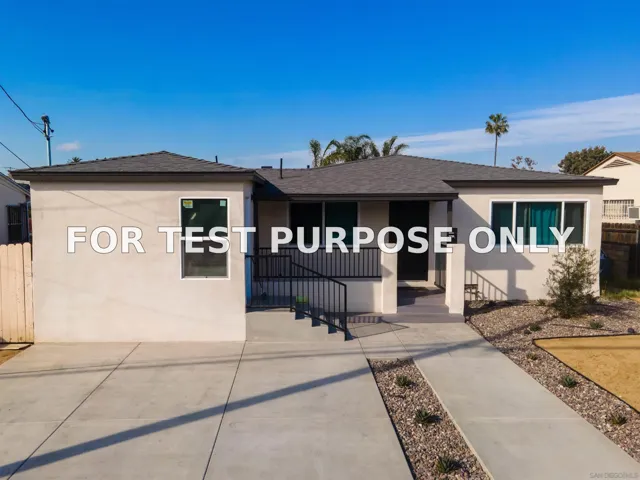Demo/Test Data 4232 Sharron Pl, San Diego, Ca 92115