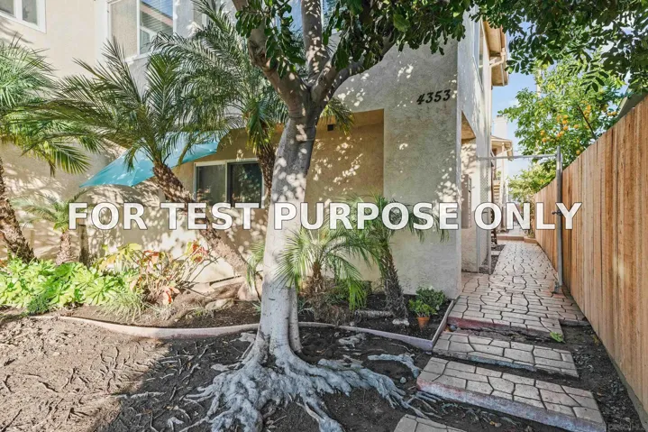 Demo/Test Data 4353 Felton St, San Diego, Ca 92104