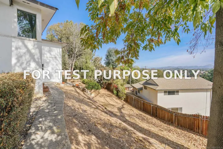 Demo/Test Data 3765 Fenwick Drive, Spring Valley, Ca 91977