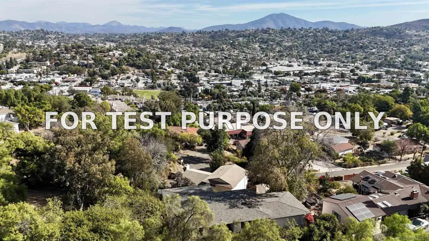 Demo/Test Data 3765 Fenwick Drive, Spring Valley, Ca 91977