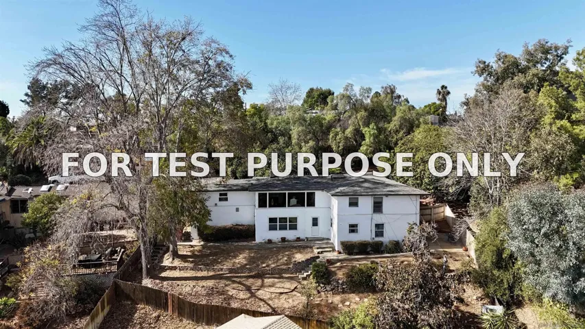 Demo/Test Data 3765 Fenwick Drive, Spring Valley, Ca 91977