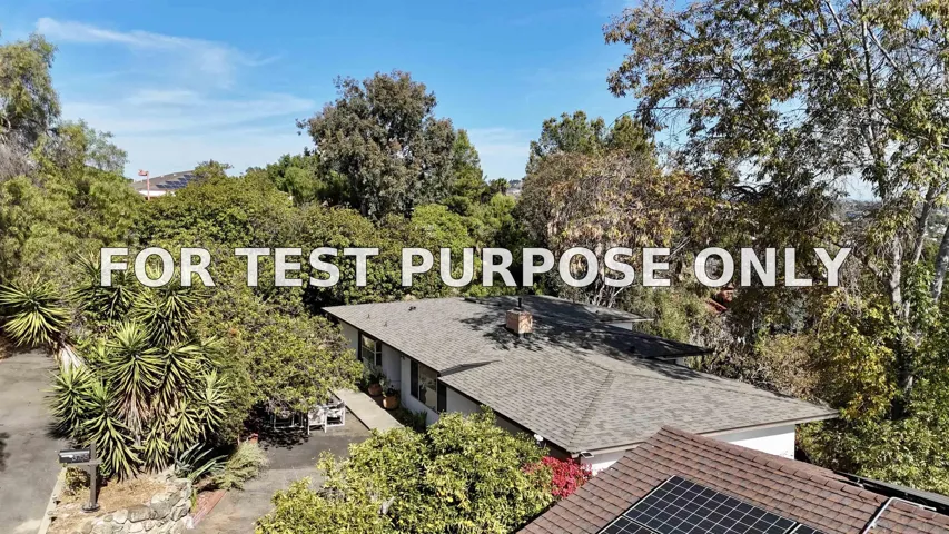 Demo/Test Data 3765 Fenwick Drive, Spring Valley, Ca 91977