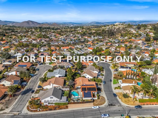 Demo/Test Data 16934 Manresa Ct, San Diego, Ca 92128
