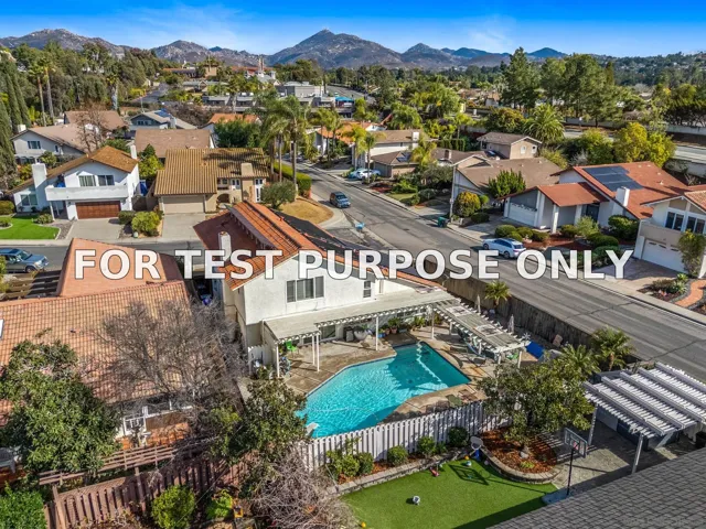 Demo/Test Data 16934 Manresa Ct, San Diego, Ca 92128