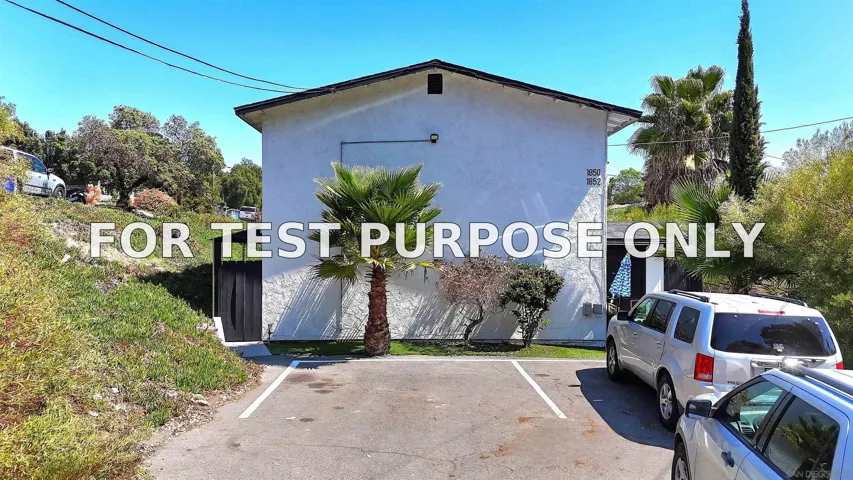 Demo/Test Data 1850 Bakersfield St, Lemon Grove, Ca 91945