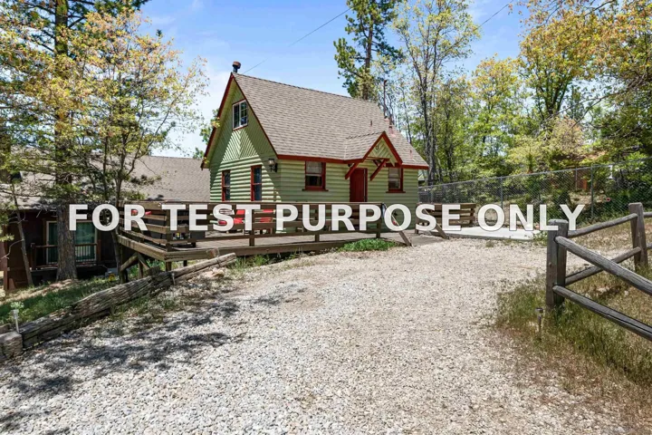 Demo/Test Data 568 Wanita Ln, Big Bear Lake, Ca 92315
