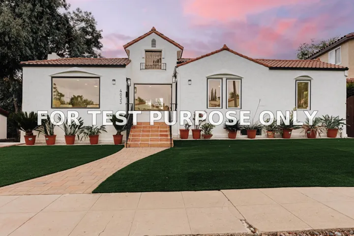 Demo/Test Data 4033 S Hempstead Cir, San Diego, Ca 92116
