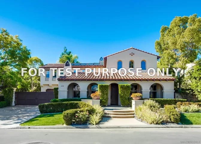 Demo/Test Data 14420 Rancho Del Prado Trl, San Diego, Ca 92127
