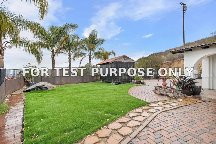 Demo/Test Data 728 Rainbow Hills Rd, Fallbrook, Ca 92028