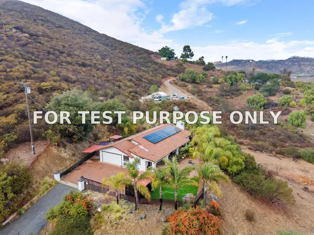 Demo/Test Data 728 Rainbow Hills Rd, Fallbrook, Ca 92028