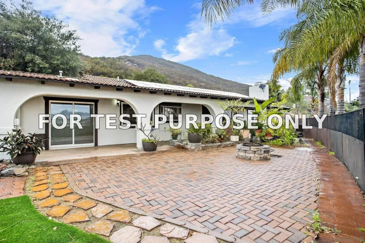 Demo/Test Data 728 Rainbow Hills Rd, Fallbrook, Ca 92028