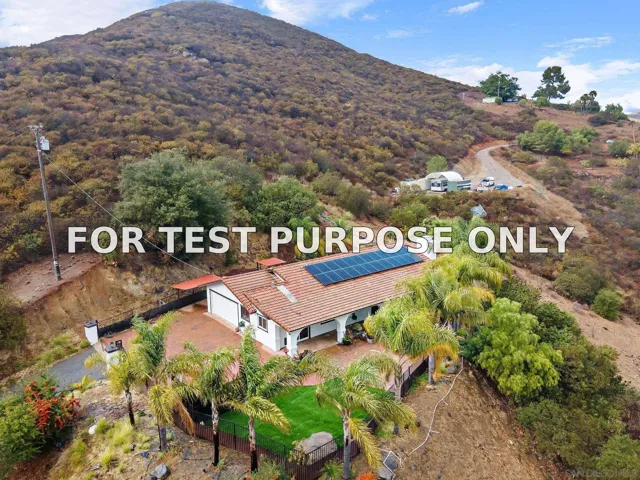 Demo/Test Data 728 Rainbow Hills Rd, Fallbrook, Ca 92028