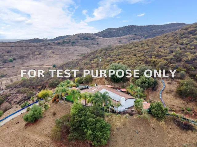 Demo/Test Data 728 Rainbow Hills Rd, Fallbrook, Ca 92028