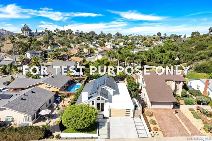 Demo/Test Data 2860 Aber St, San Diego, Ca 92117