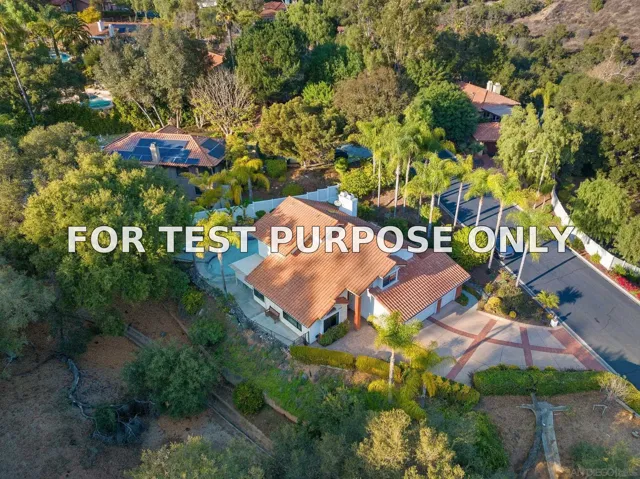 Demo/Test Data 2605 Pasatiempo Glen, Escondido, Ca 92025