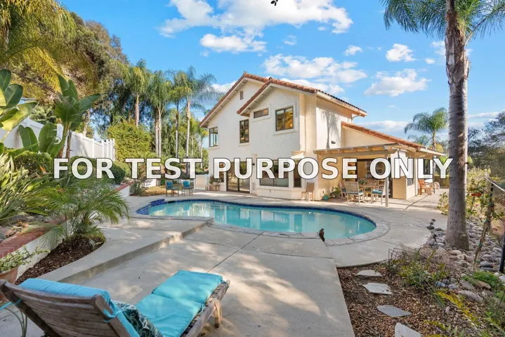 Demo/Test Data 2605 Pasatiempo Glen, Escondido, Ca 92025