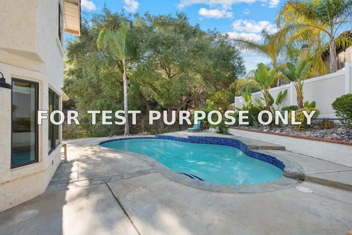 Demo/Test Data 2605 Pasatiempo Glen, Escondido, Ca 92025