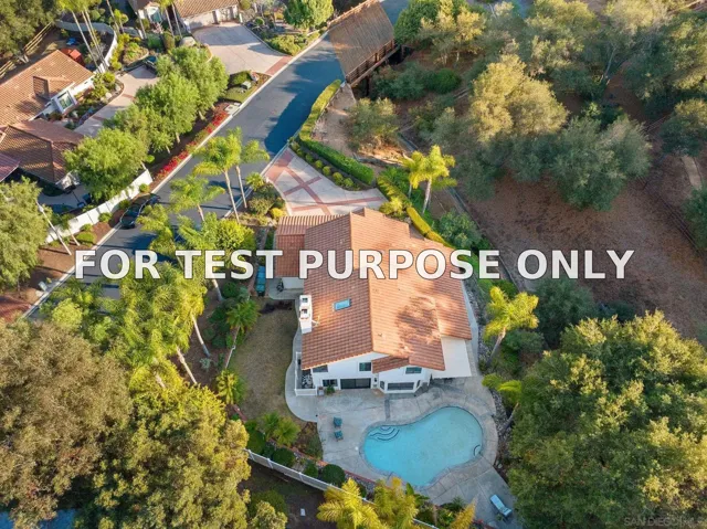 Demo/Test Data 2605 Pasatiempo Glen, Escondido, Ca 92025