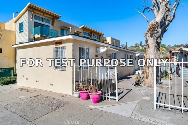 Demo/Test Data 4665 Huntington Drive North, Los Angeles, Ca 90032