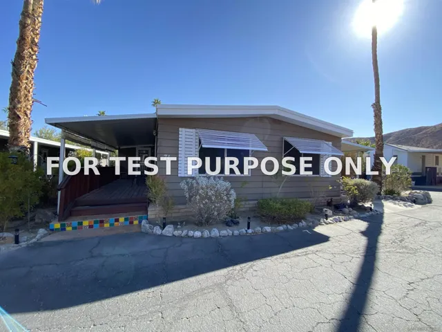 Demo/Test Data 351 Palm Canyon Dr. Unit 71, Borrego Springs, Ca 92004