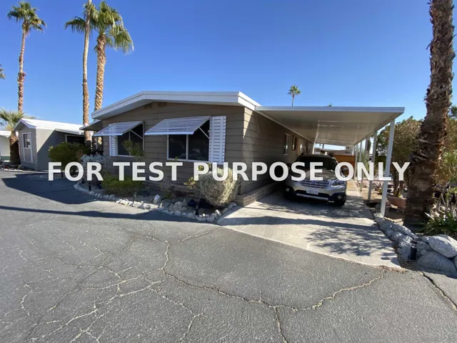 Demo/Test Data 351 Palm Canyon Dr. Unit 71, Borrego Springs, Ca 92004