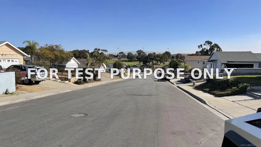 Demo/Test Data 2840 Donax, San Diego, Ca 92154