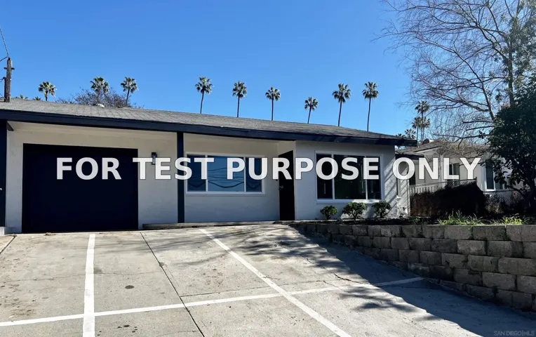 Demo/Test Data 515 N Citrus Ave., Vista, Ca 92084