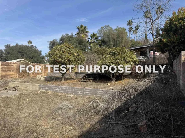 Demo/Test Data 515 N Citrus Ave., Vista, Ca 92084