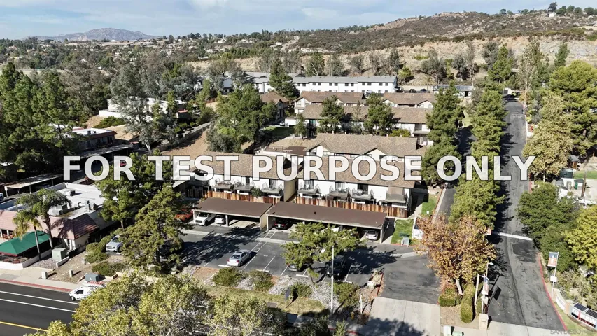 Demo/Test Data 2642 Alpine Blvd, Alpine, Ca 91901
