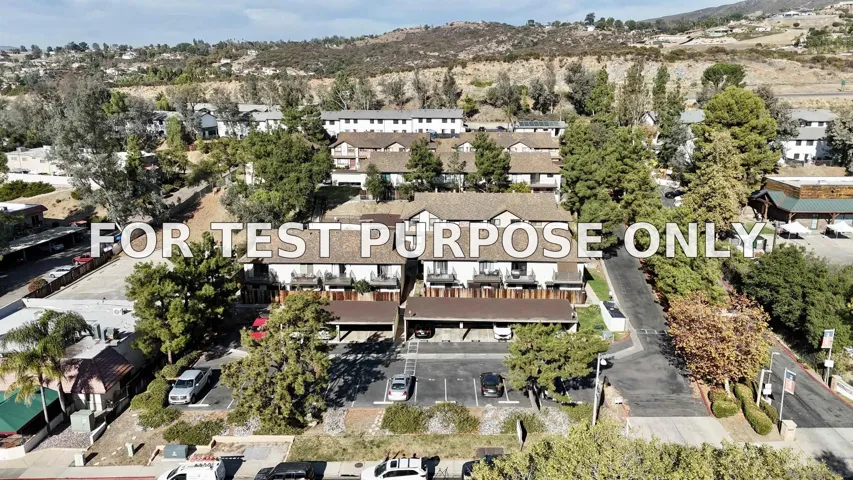 Demo/Test Data 2642 Alpine Blvd, Alpine, Ca 91901