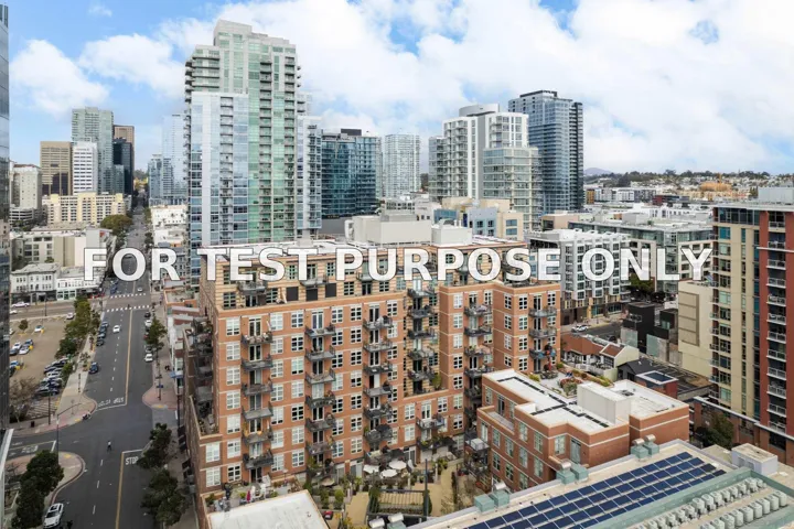 Demo/Test Data 877 Island Ave Unit 407, San Diego, Ca 92101