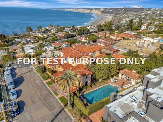 Demo/Test Data 7757 Whitefield Place, La Jolla, Ca 92037