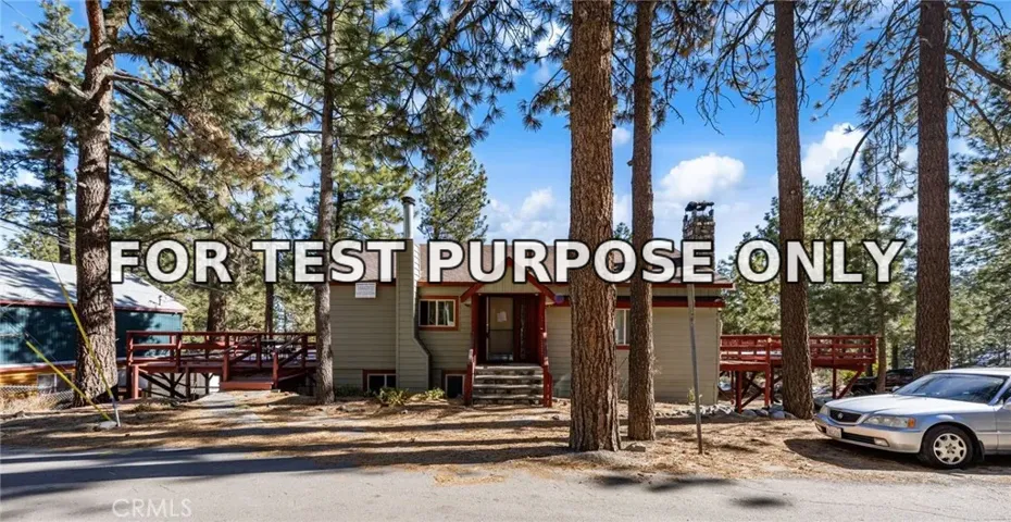 Demo/Test Data 5595 Sycamore Street, Wrightwood, Ca 92397