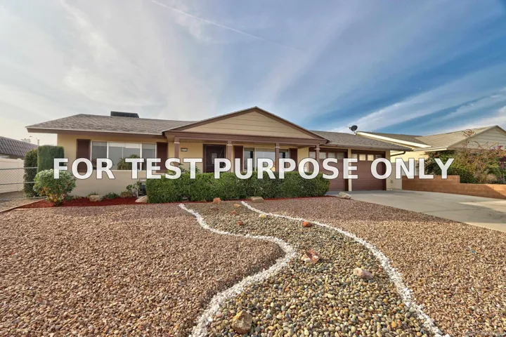 Demo/Test Data 26151 Pine Valley Rd, Menifee, Ca 92586