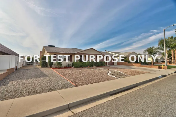 Demo/Test Data 26151 Pine Valley Rd, Menifee, Ca 92586
