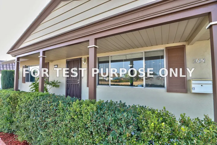 Demo/Test Data 26151 Pine Valley Rd, Menifee, Ca 92586