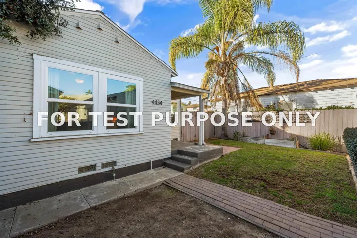 Demo/Test Data 4434-4438 Texas Street, San Diego, Ca 92116