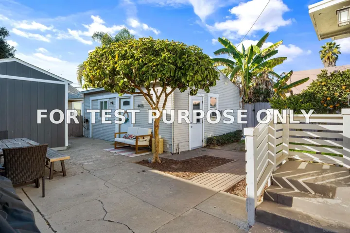 Demo/Test Data 4434-4438 Texas Street, San Diego, Ca 92116